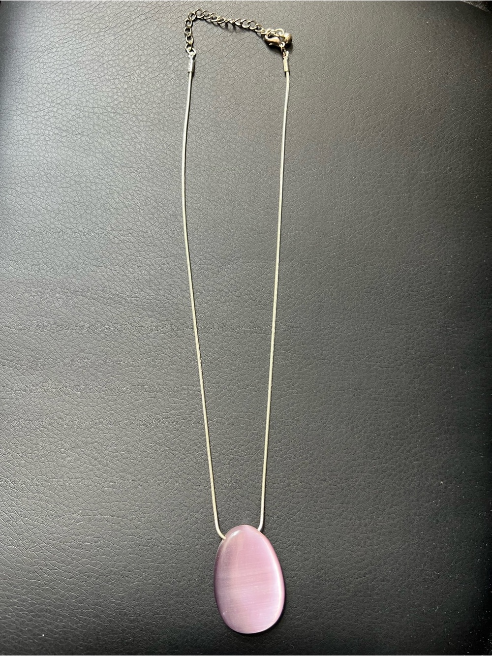 Delicate Pink Teardrop Pendant Necklace - Women Jewelry